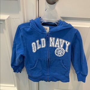 Old Navy Blue Zip-Up Hoodie Sweatshirt size 4T